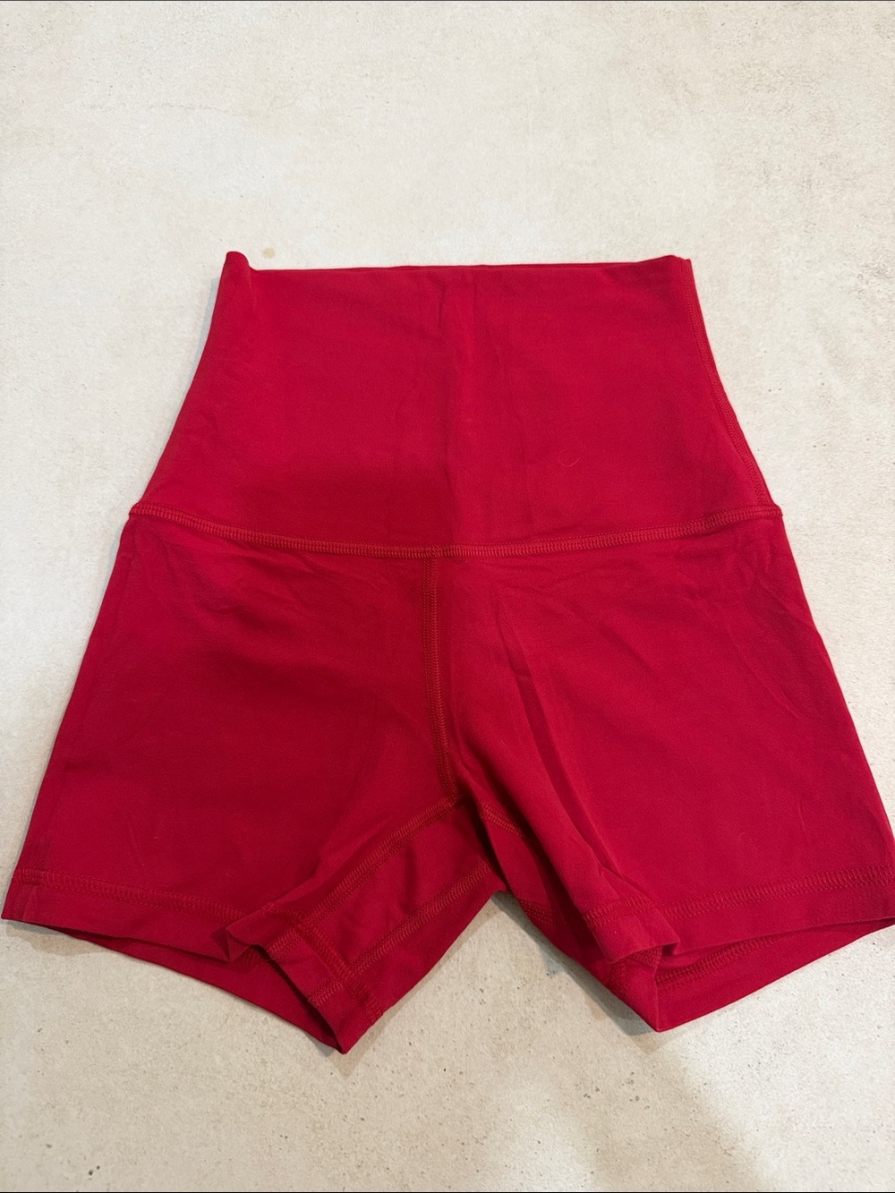 Lululemon High-Waist Red Women's Active Shorts